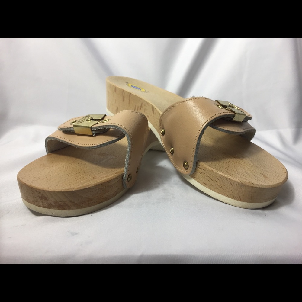 Dr Scholls original wood sandals size 9